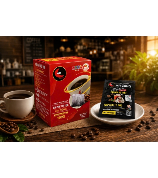 Cà Phê Túi Lọc Mr Công ( 10 GÓI X 12G  ) - MÀU ĐỎ