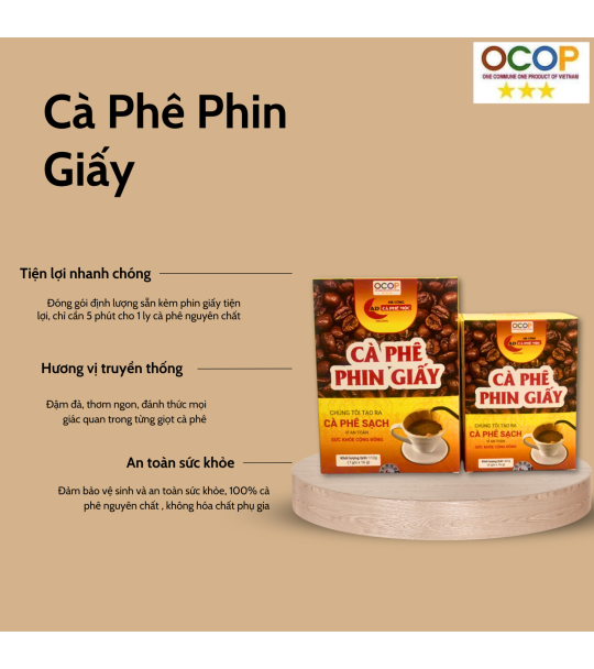 Cà phê phin giấy