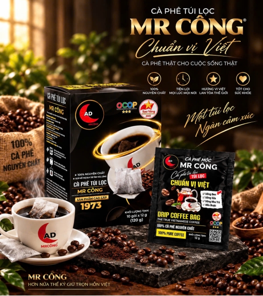 Cà Phê Túi Lọc Mr Công ( 10 GÓI X 12G )